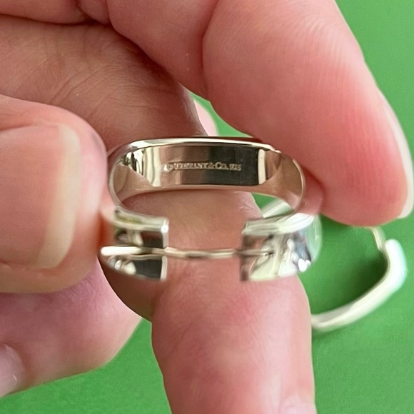 Tiffany & Co. T & CO 1837 Square Narrow Cushion Hoop Earrings - Picture 8 of 8